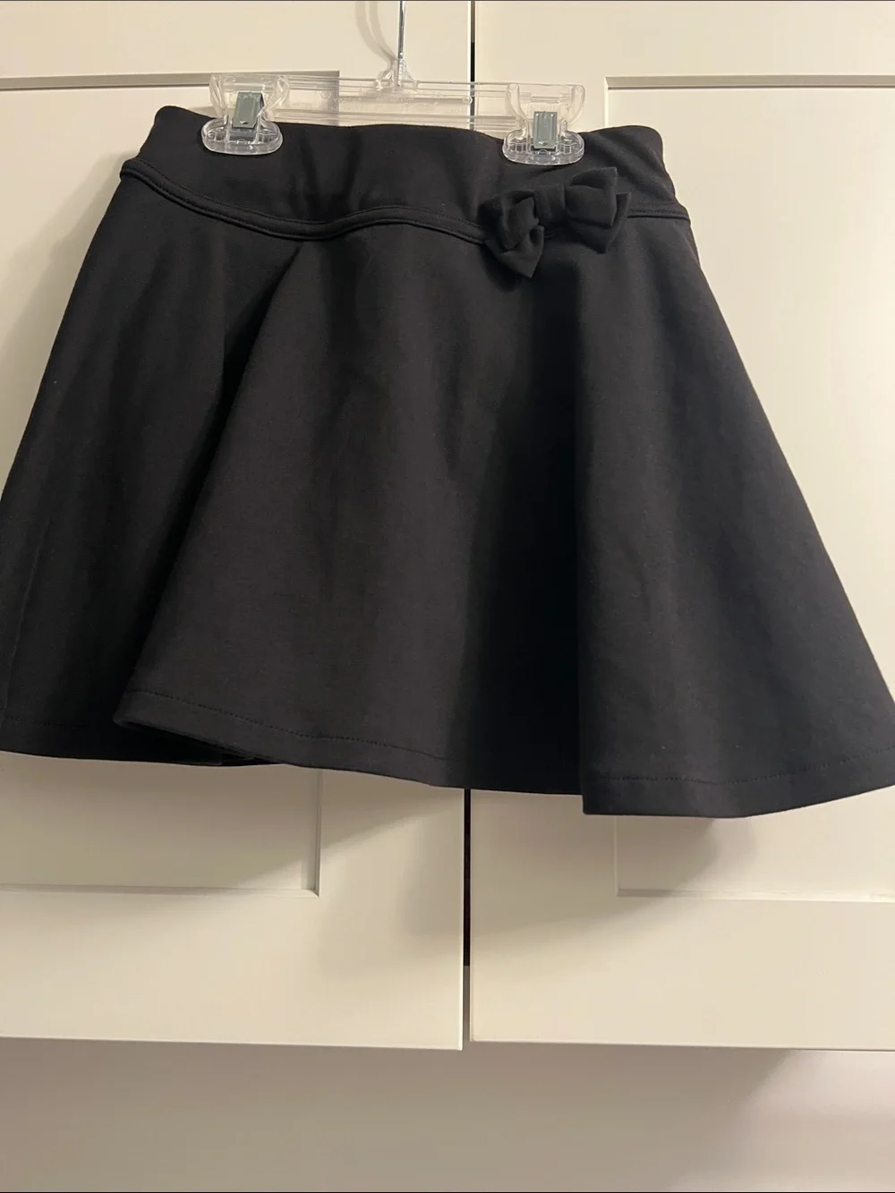 Gymboree Uniform Black Bow-Accent Skort